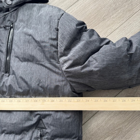 Canada Weather Gear Jacket Men's XL Gray Bomber Faux Fur Hood Super Triple Goose - Picture 7 of 12